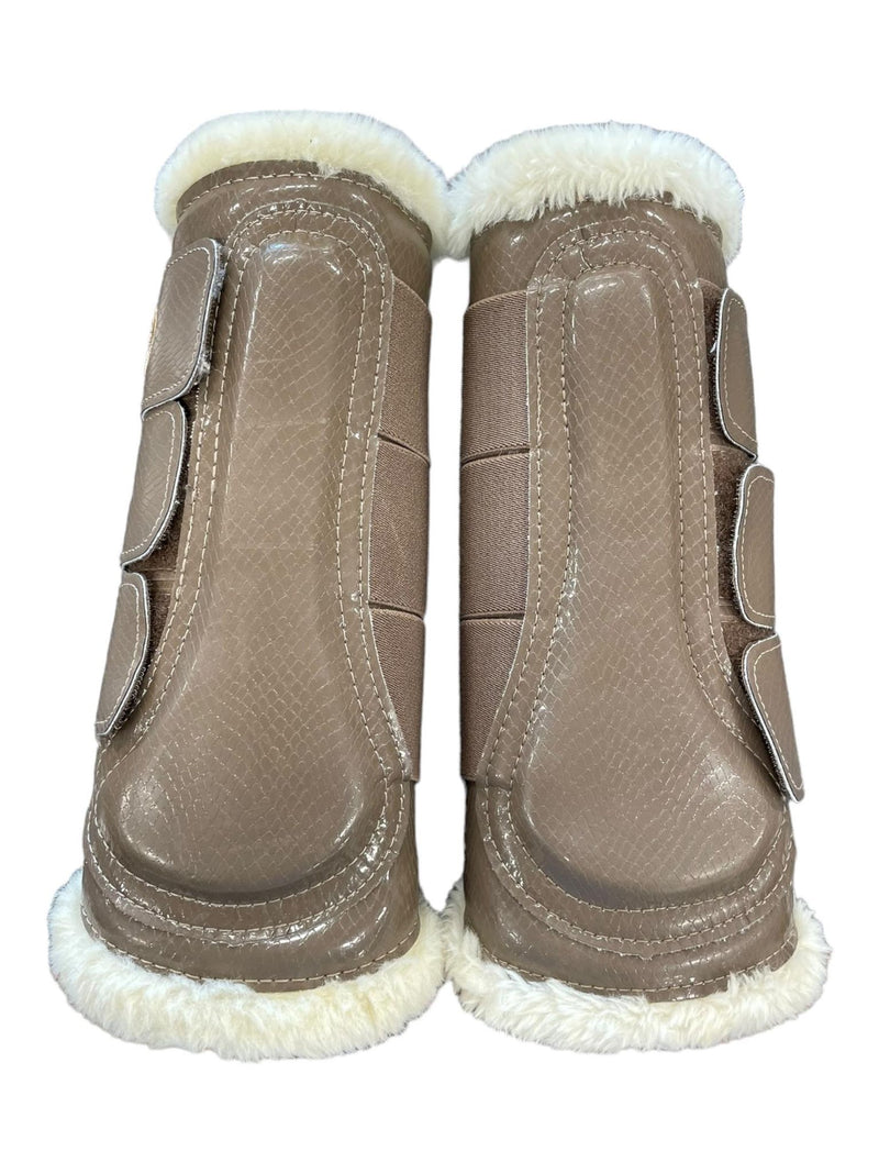 Equestrian Stockholm Brushing Boots - Champagne - L - USED