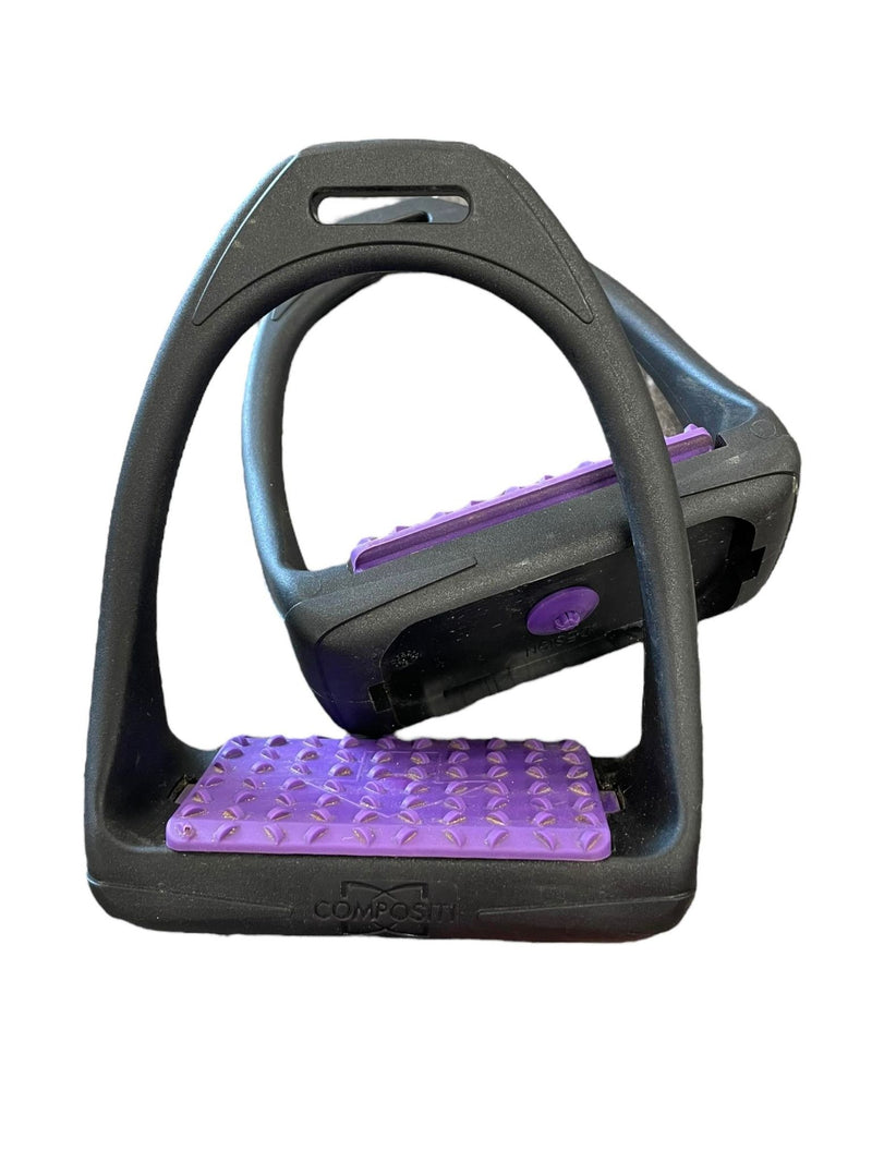 Compositi Stirrups - Black/Purple - USED