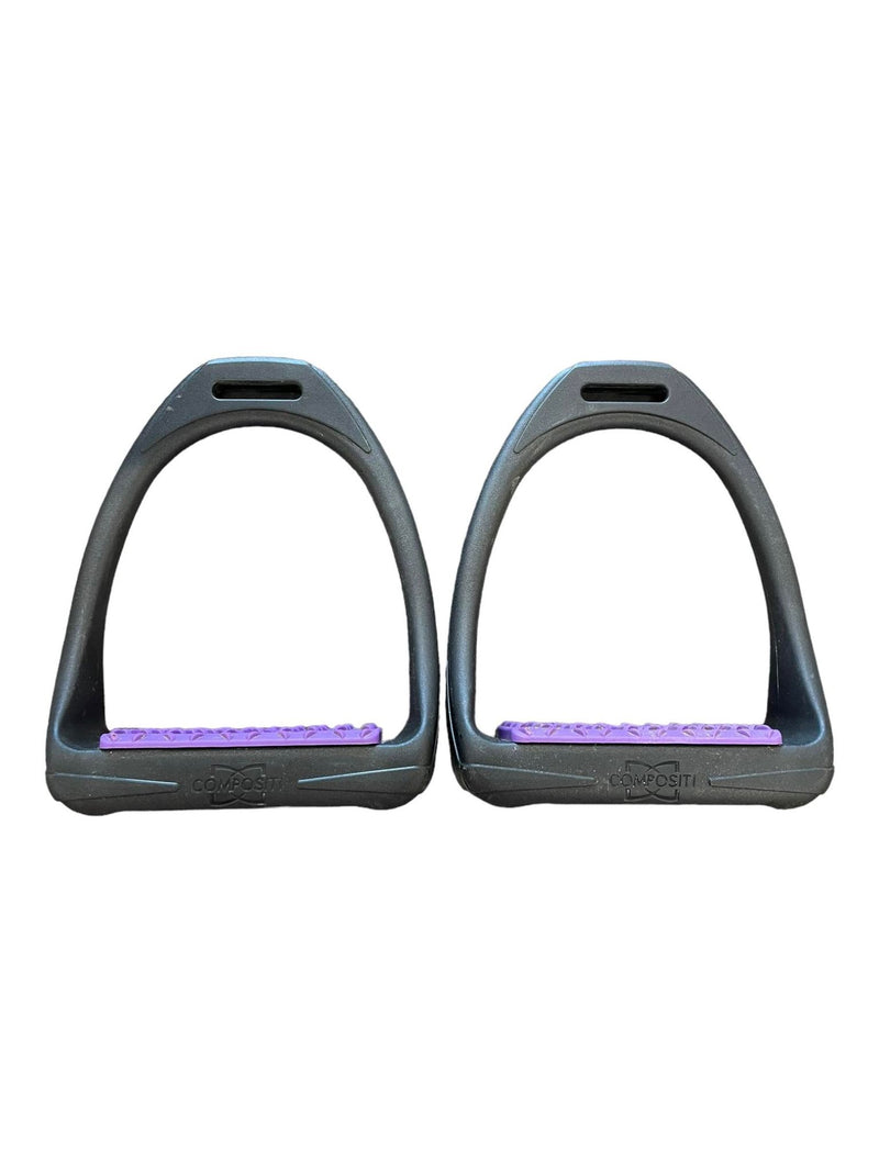 Compositi Stirrups - Black/Purple - USED