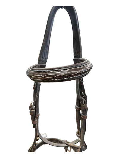 Black Oak Fancy Stitch Bridle - Brown - C/S - USED