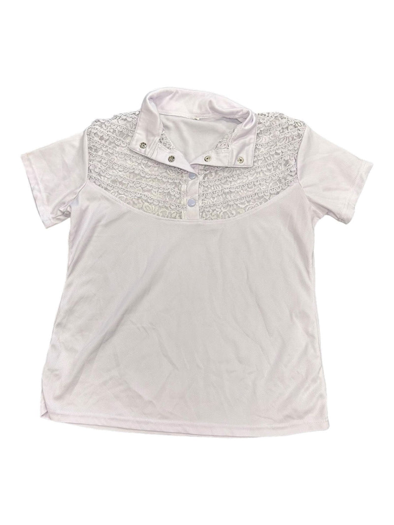 Unbranded Lace Show Shirt - White - L - USED