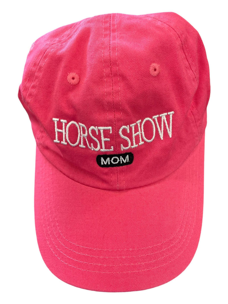 Stirrups Horse Show Mom Baseball Cap - Pink - Adult S/M - USED