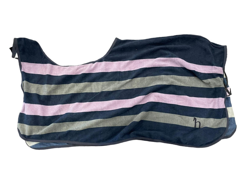 Horze Quarter Sheet - Navy/Grey/Purp Stripe - 78" - USED