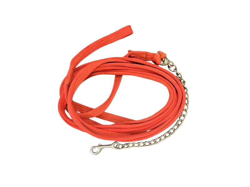 Padded Lunge Line W/ Chain - Red - USED