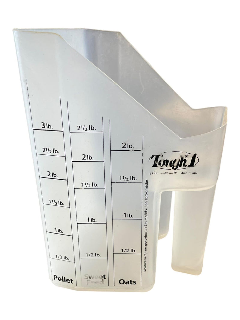 Tough-1 Feed Scoop - Clear - Up To 3 lbs - USED