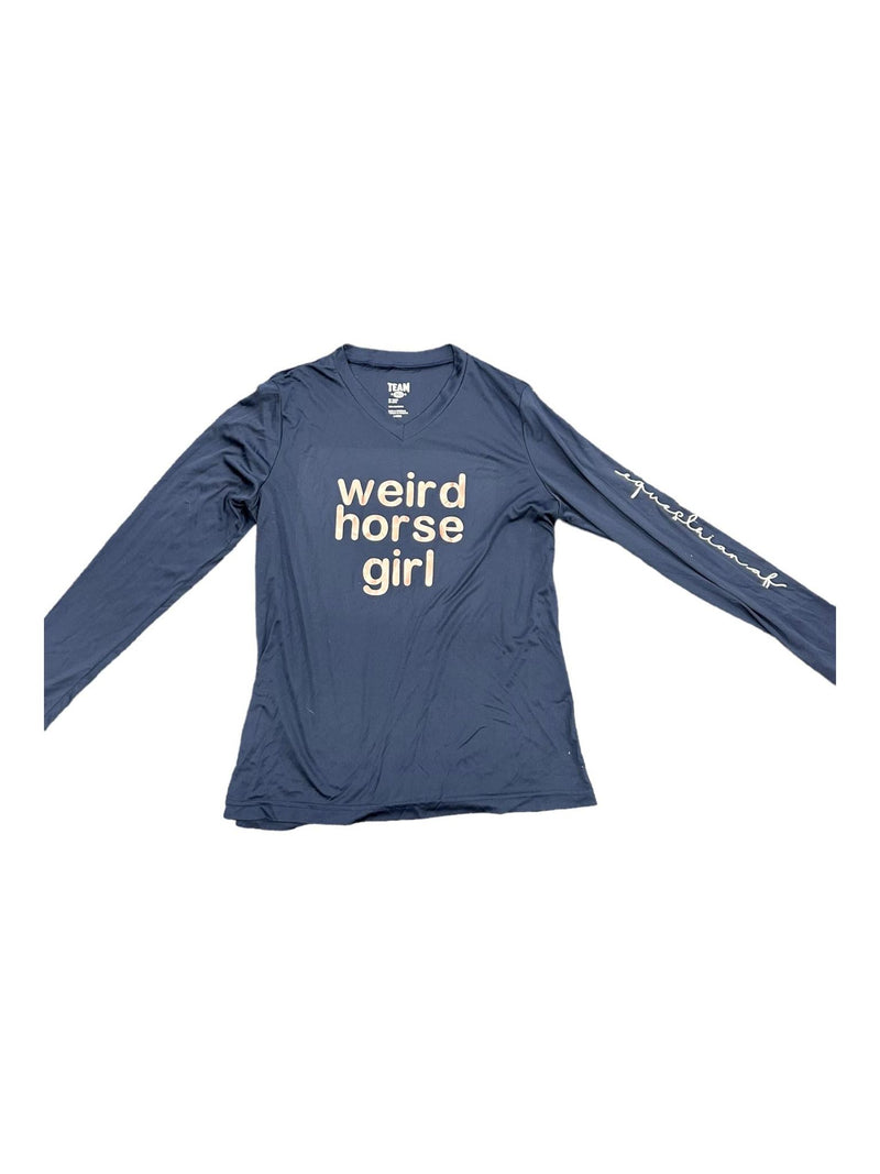 Weird Horse Girl Top - Navy - L - USED