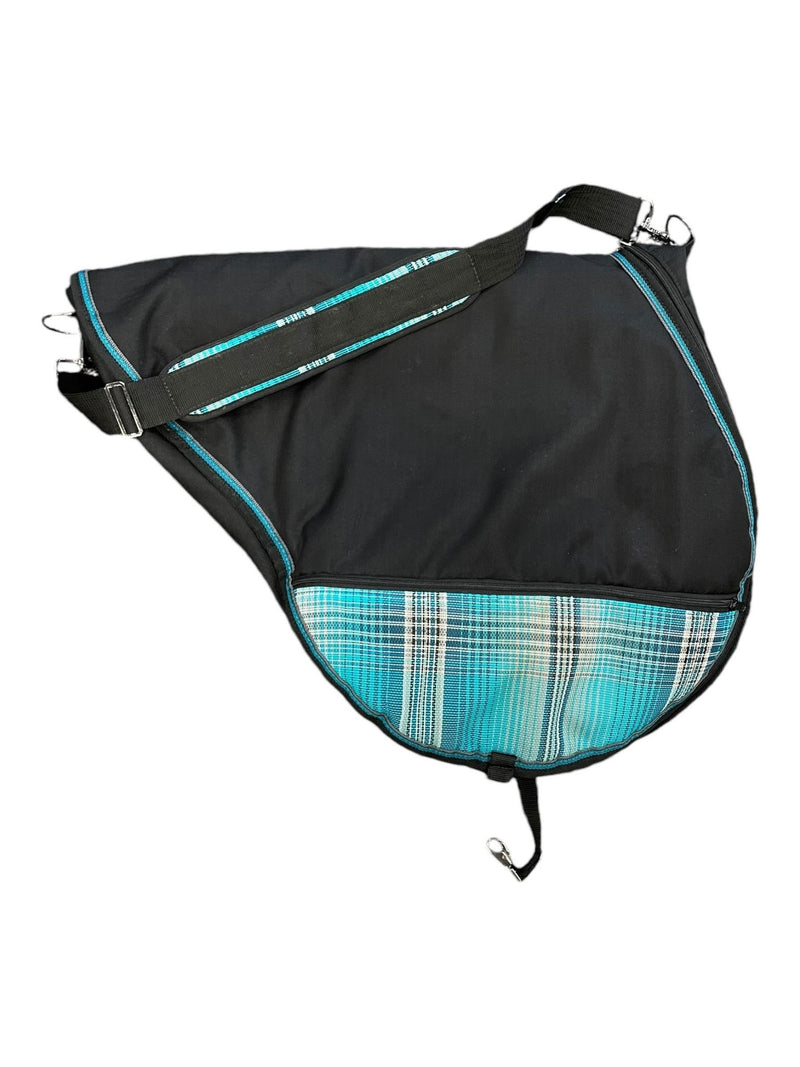 Kensington Saddle Bag - Black/Turquoise - AP - USED