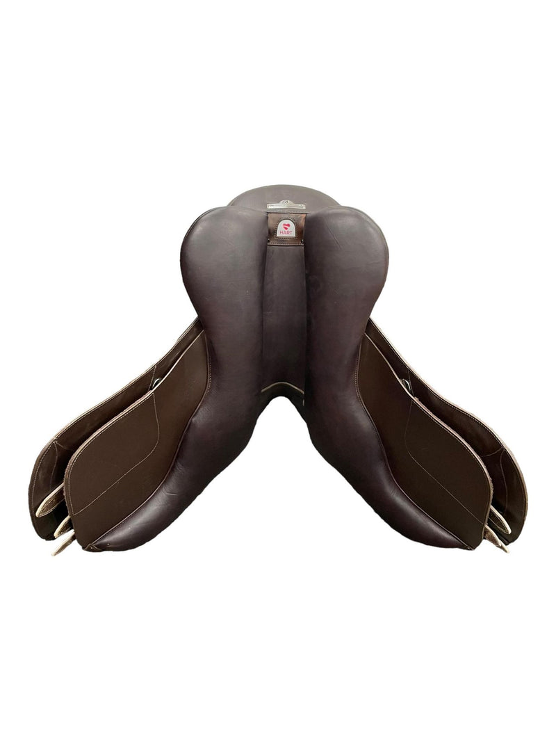 2021 Bates Luxe AP Saddle - Brown - 17.5 - Interchangeable Gullet - USED