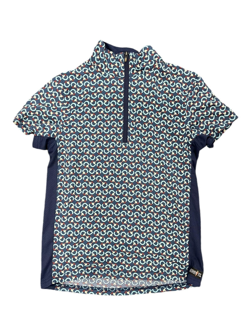 Kerrits SS Top - Blue Bits - Youth M - USED