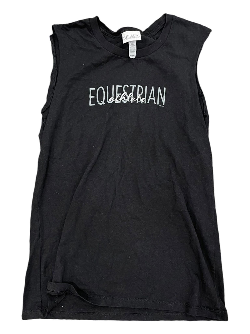 Stirrups Equestrian Athlete Shirt *Sleeves Cut* - Black - M - USED