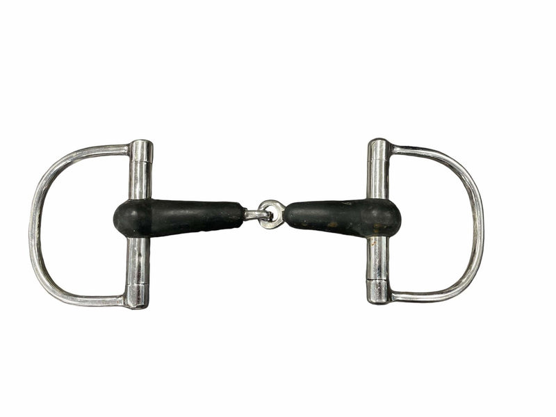 Rubber Snaffle Dee - SS/Black - 4 3/4" - USED