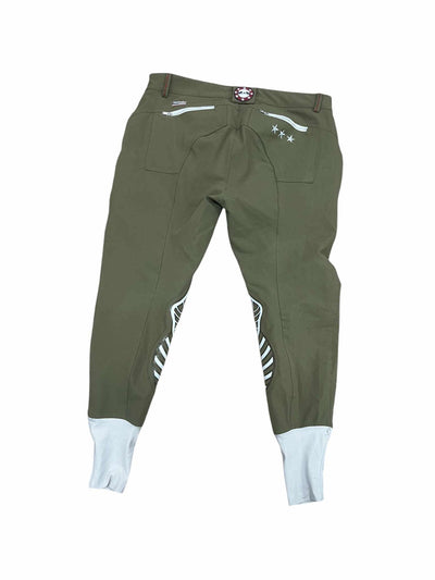 Equine Couture KP Breech - Military Green - 32 - USED