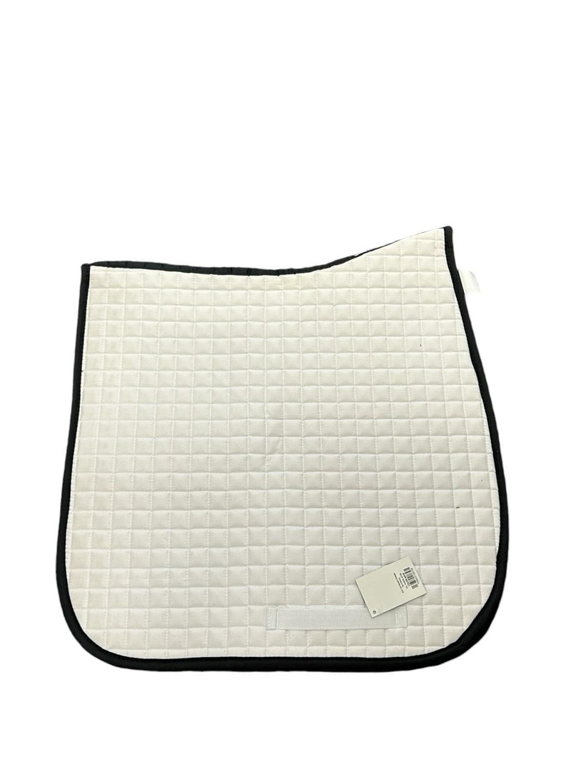 Dura-Tech® Standard Dressage Pad **NWT** - White/Black Trim - USED