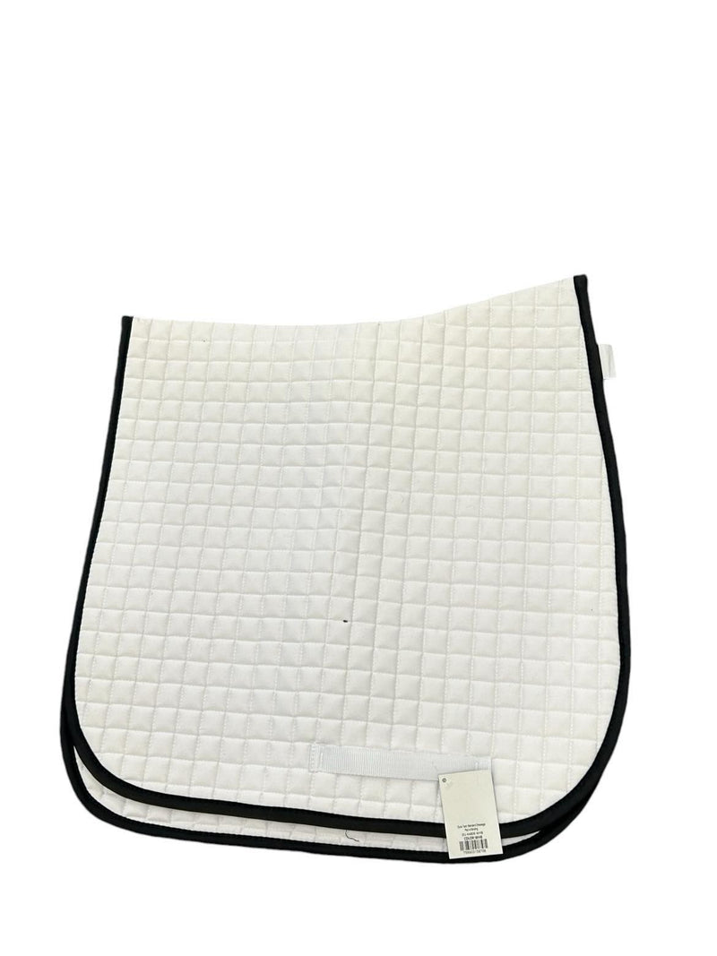 Dura-Tech® Standard Dressage Pad **NWT**- White/Black Trim - USED