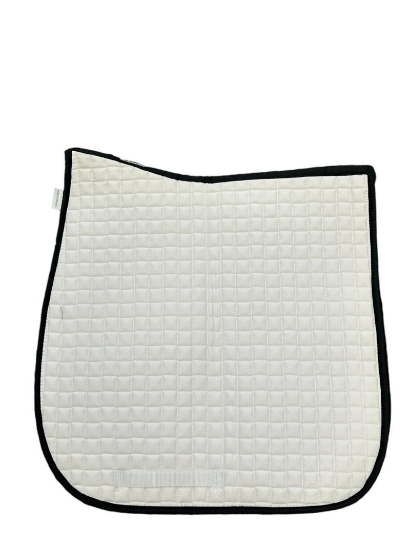 Dura-Tech® Standard Dressage Pad **NWT** - White/Black Trim - USED