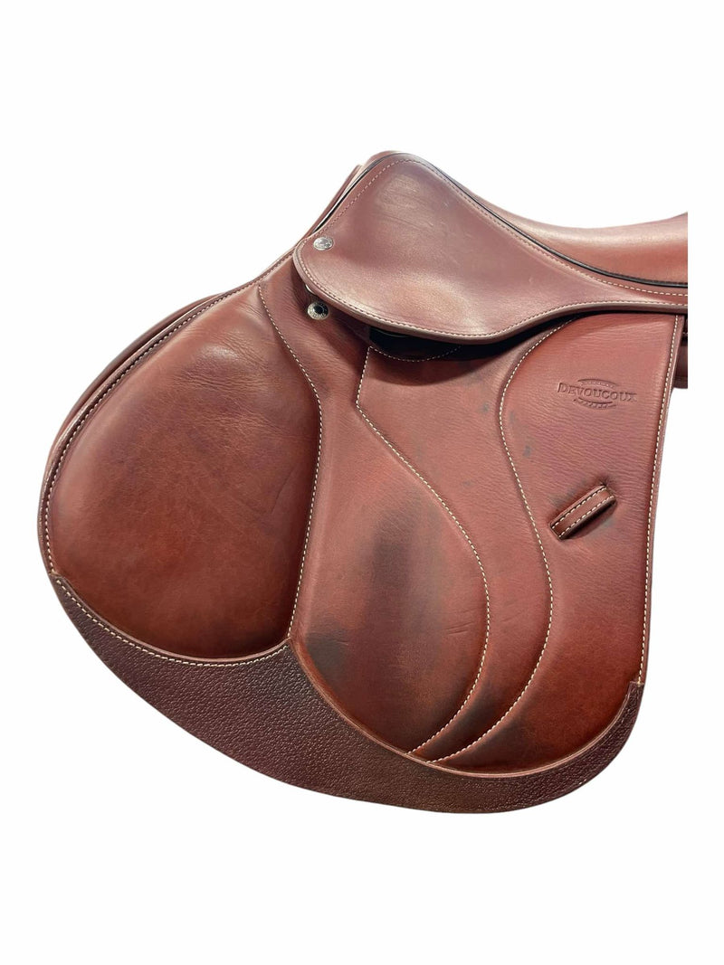 2022 Devoucoux Biarritz S CC Saddle - Brown - 17.5" / 4.25" Gullet - USED