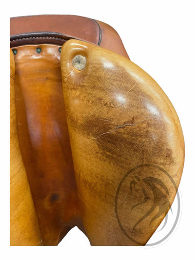 Richard Castelow CC Saddle - Brown - 17.5" / Approx. MW (5" Gullet) - USED