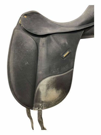 Wintec Isabell DR Saddle - Black - 17.5" (Measures 17") / Adj. Gullet - USED