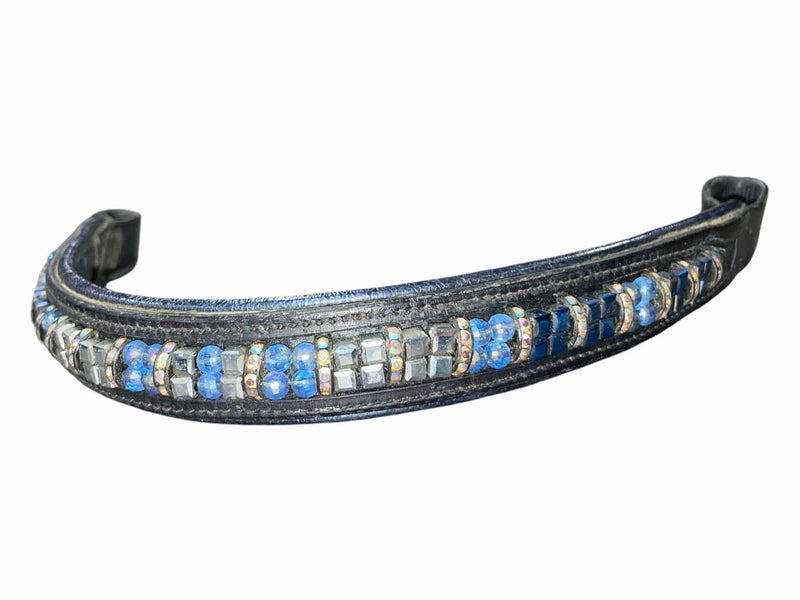 Bling Browband - Blue/Black - Est. F/S (17") - USED