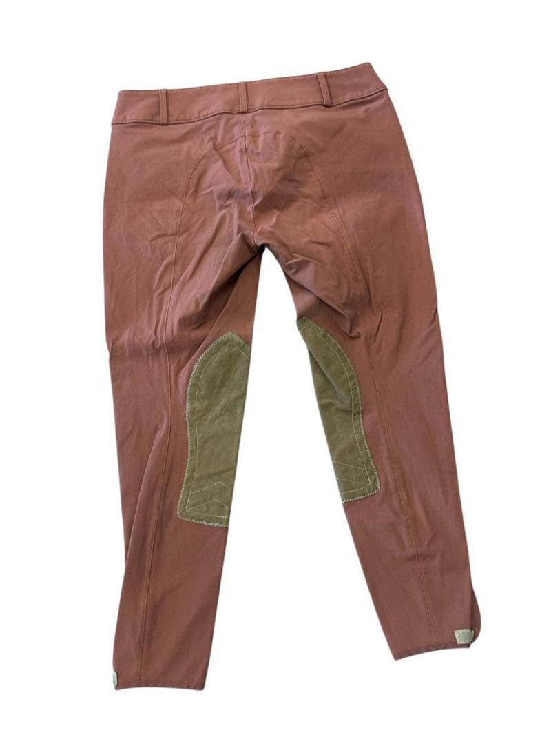 Tailored Sportsman Trophy Hunter Knee Patch Breeches - 30R - Rust/Tan - USED