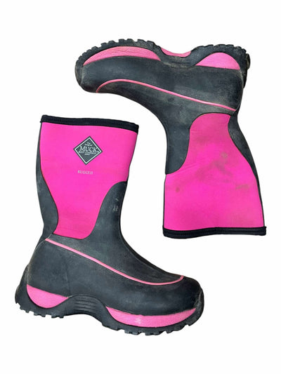 Rugged Muck Boots - Pink/Black - Kids 7 - USED