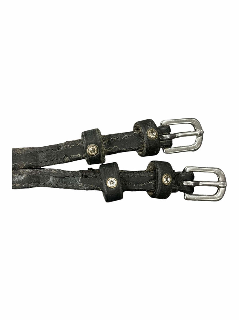 Bling Spur Straps - Black - 21" - USED