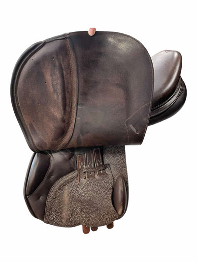 2022 Prestige Versailles D CC Saddle - Brown - 18" / 36 Tree - USED