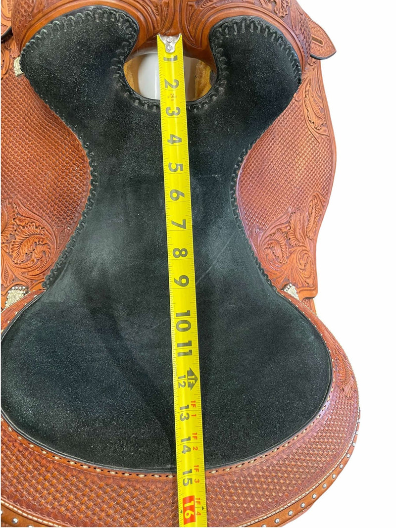 Billy Royal Western Saddle - Brown - 15" / 7" Gullet - USED