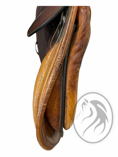 Richard Castelow CC Saddle - Brown - 17.5" / Approx. MW (5" Gullet) - USED