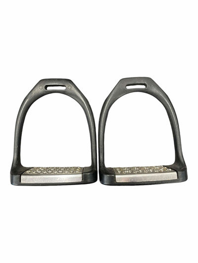 Equiwing Stirrups - Black - 4.5" - USED