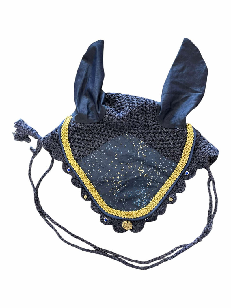 Unbranded Bonnet - Navy/Gold - Est. F/S - USED