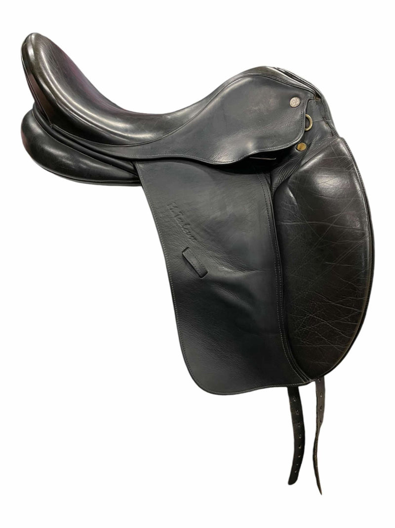 2010 M Toulouse Aachen Genesis DR Saddle - Black - 18" / Adj. Tree - USED