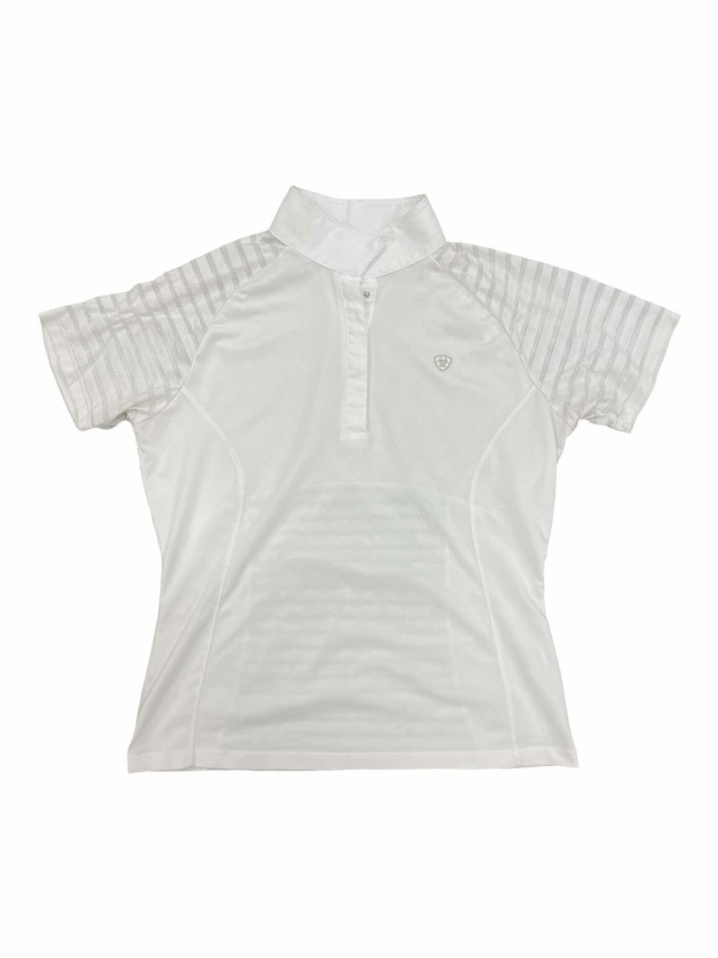 Ariat SS Show Shirt - White - L - USED