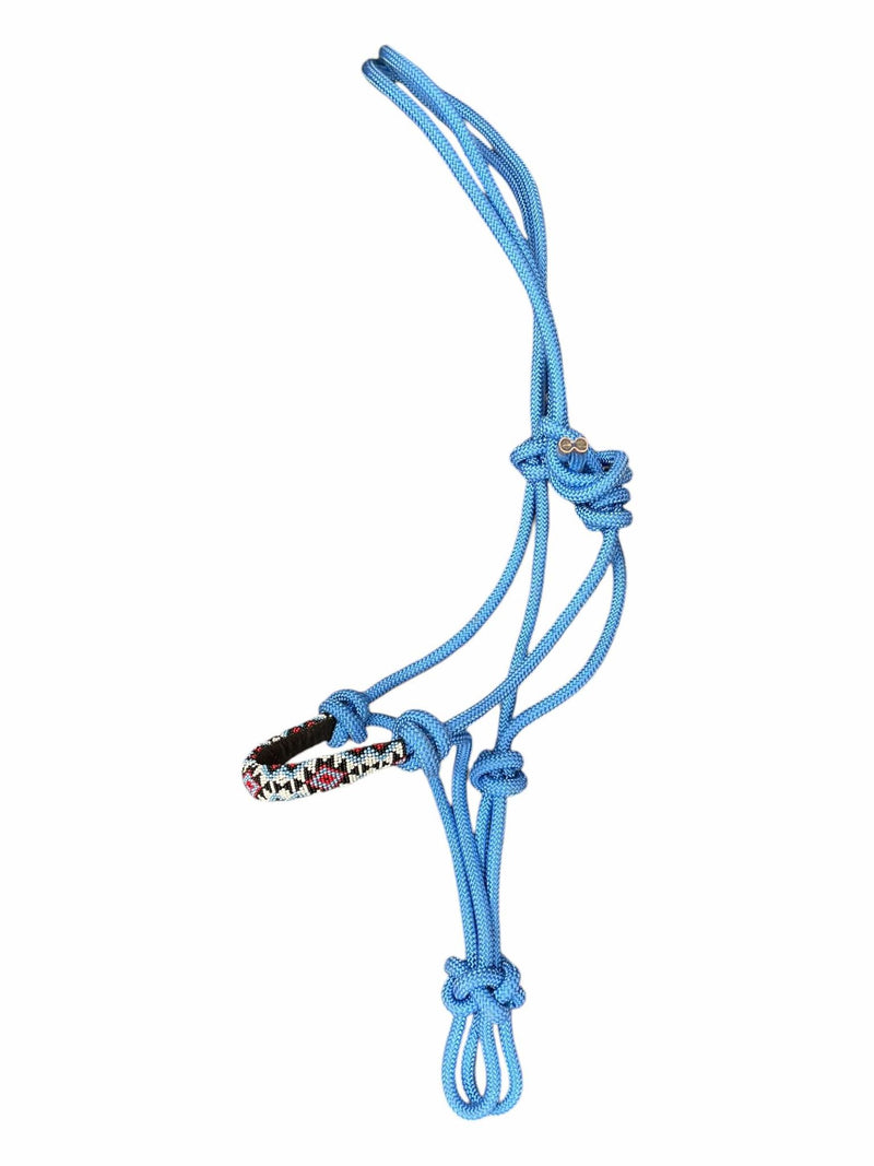 Rope Halter - Blue/Beaded - Est. F/S - USED