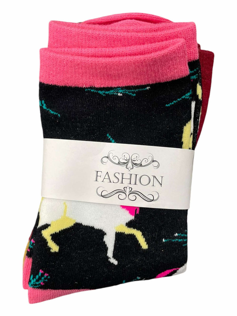 Horse Socks - Multicolor - Youth 8-12 Years - USED