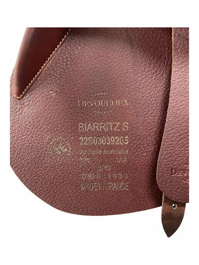 2022 Devoucoux Biarritz S CC Saddle - Brown - 17.5" / 4.25" Gullet - USED