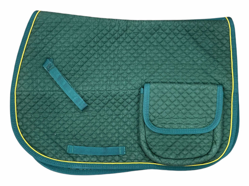 Trail Saddle Pad - Green - Est. F/S - USED