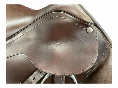 2021 Bates Caprilli CC Ext. Flap Saddle - Brown - 18" / Adj. Gullet - USED