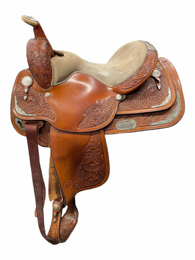 Circle Y Equitation Saddle/Girth - Brown - 15" / Approx 6.5" Gullet - USED