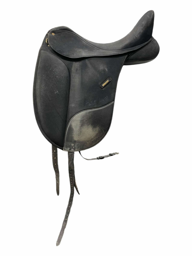 Wintec Isabell DR Saddle - Black - 17.5" (Measures 17") / Adj. Gullet - USED