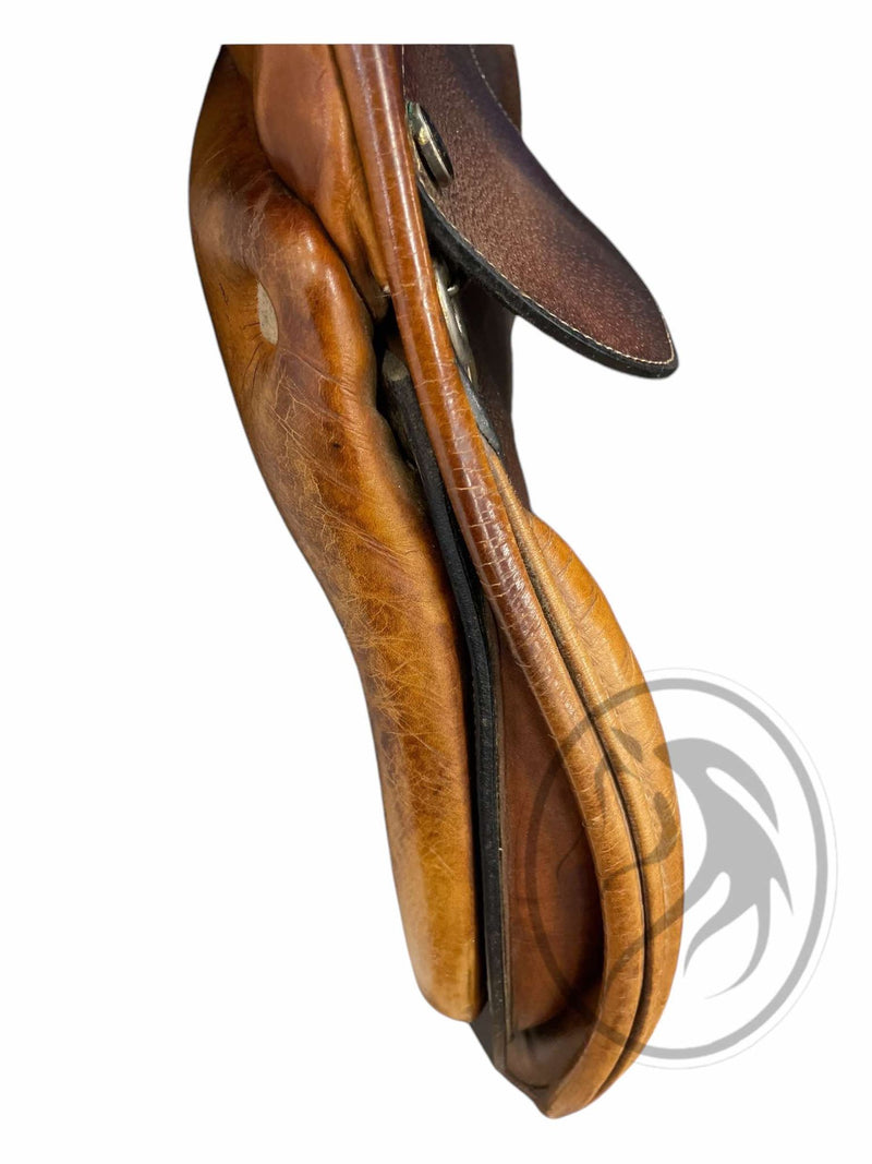 Richard Castelow CC Saddle - Brown - 17.5" / Approx. MW (5" Gullet) - USED