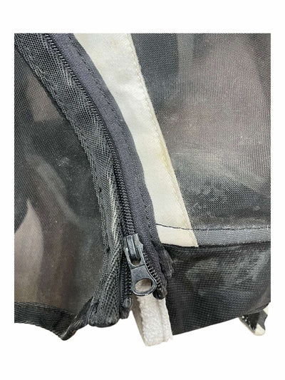 Shires Fly Mask W/ Detach Nose - Black/White - O/S - USED