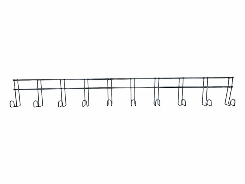 10 Hook Tack Rack - Black - 45" - USED