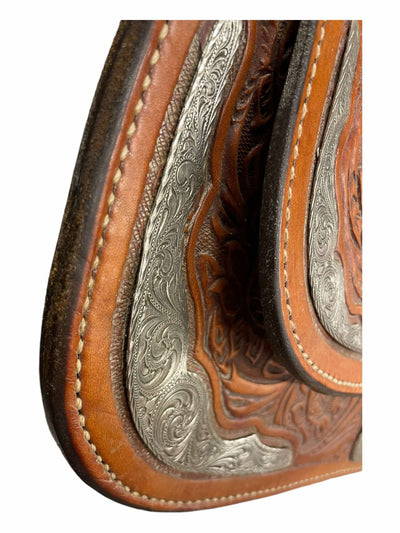 Circle Y Equitation Saddle/Girth - Brown - 15" / Approx 6.5" Gullet - USED