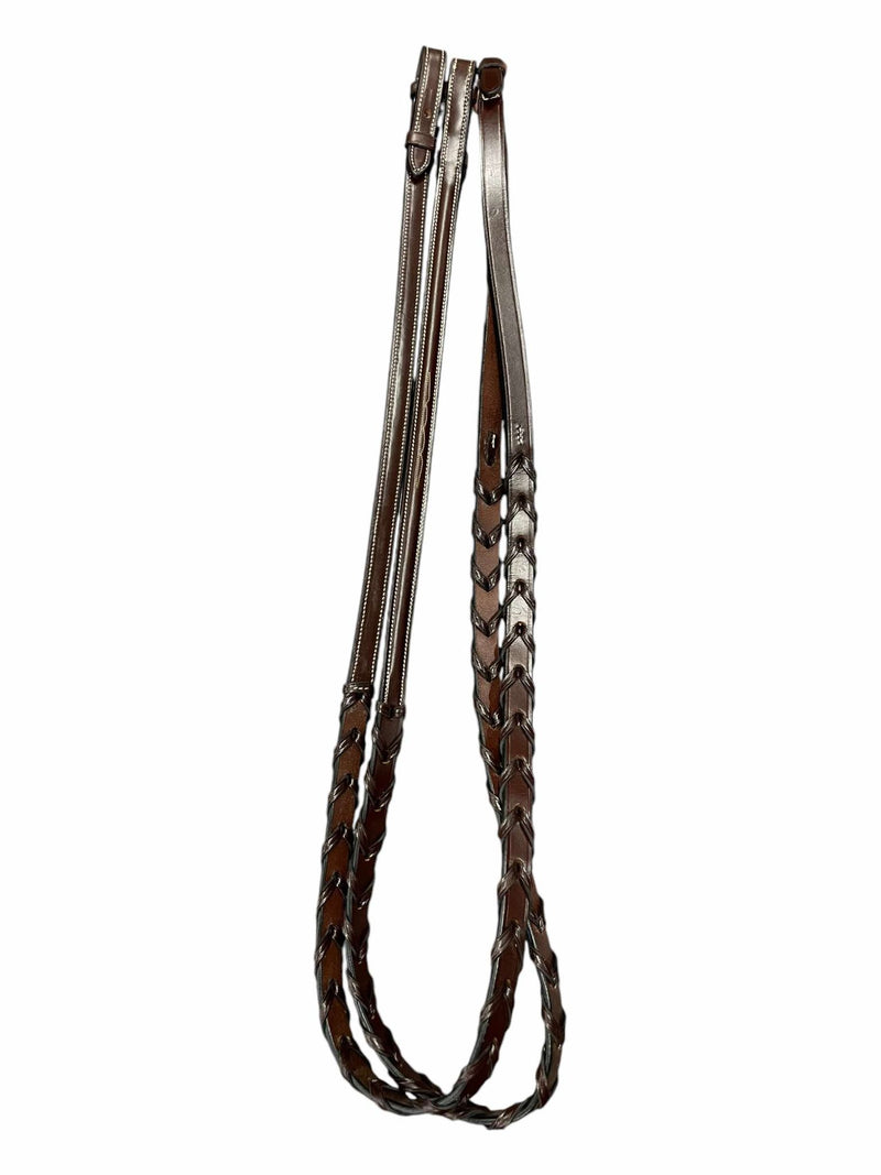 Red Barn Laced Reins - Brown - 54" (F/S) - USED