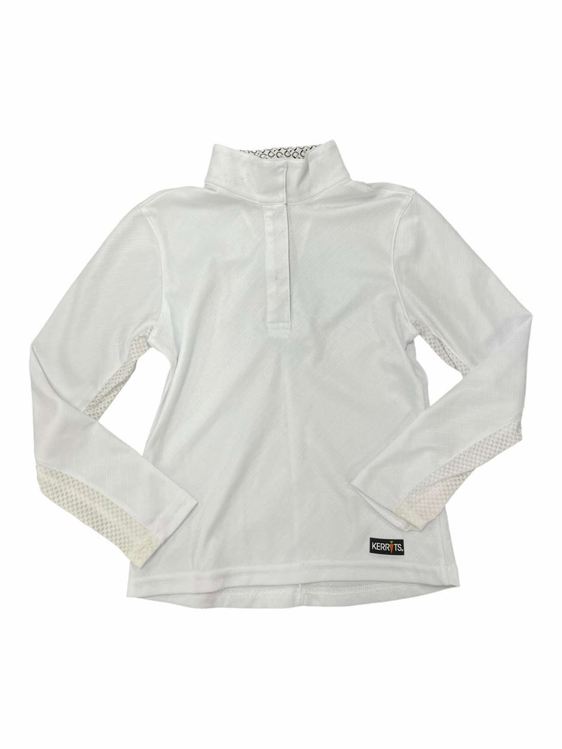 Kerrits LS Show Shirt - White - Youth S - USED