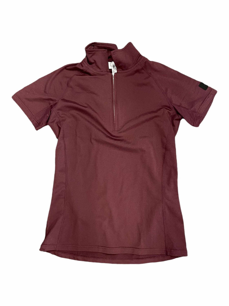 Horze SS Polo - Maroon - US 4 (Approx Small) - USED