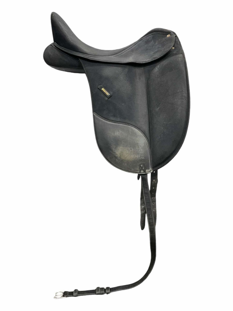 Wintec Isabell DR Saddle - Black - 17.5" (Measures 17") / Adj. Gullet - USED