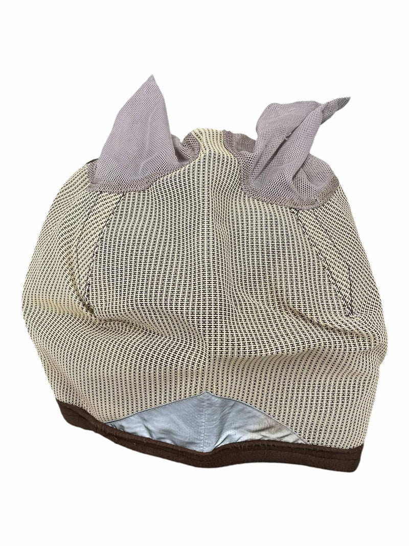 Pro-Force Fly Mask - Cream/Brown - Est. F/S - USED