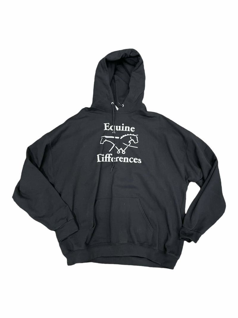 Equine Differences Hoodie - Black - 3XL - USED